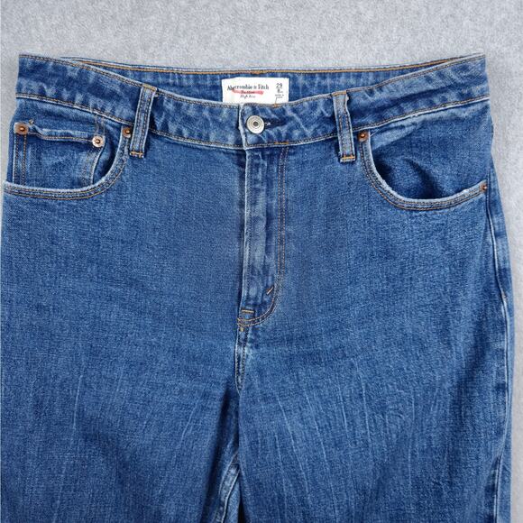 Abercrombie & Fitch Womens 29/8XL Curve Love The Mom High Rise Jeans - Picture 4 of 15
